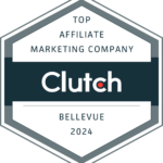 Top Affiliate Marketing Company in Bellevue Award - Clutch.co 2024